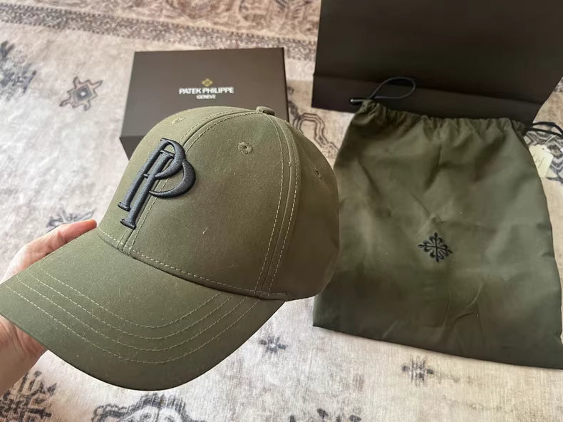 Patek Philippe Golf Cap Embroidered in Forest Green with Dust Bag