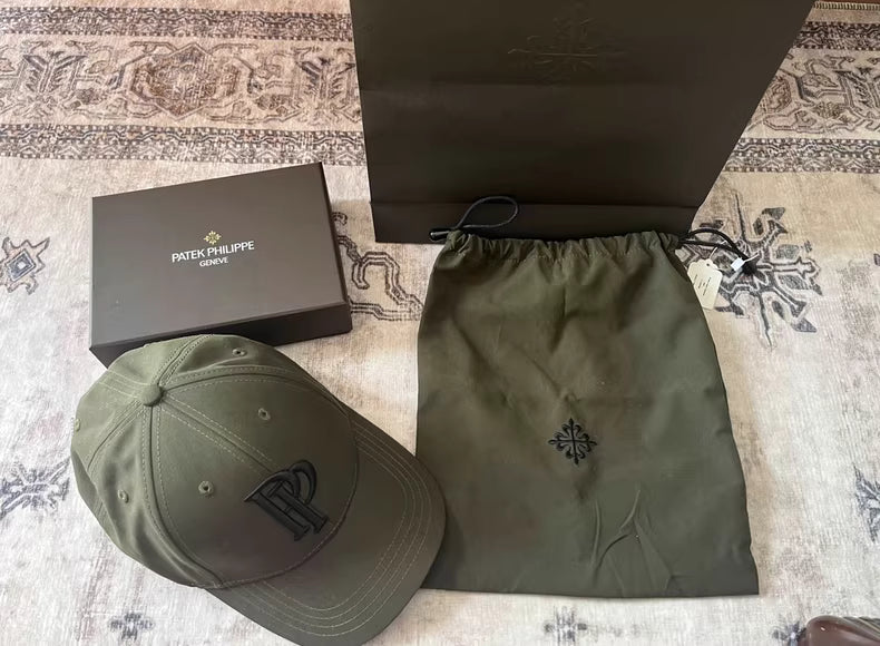 Patek Philippe Golf Cap Embroidered in Forest Green with Dust Bag