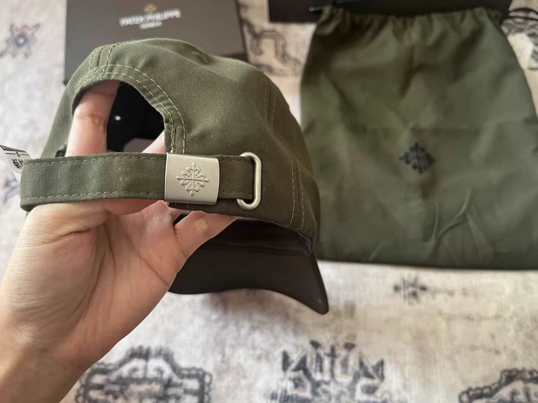 Patek Philippe Golf Cap Embroidered in Forest Green with Dust Bag